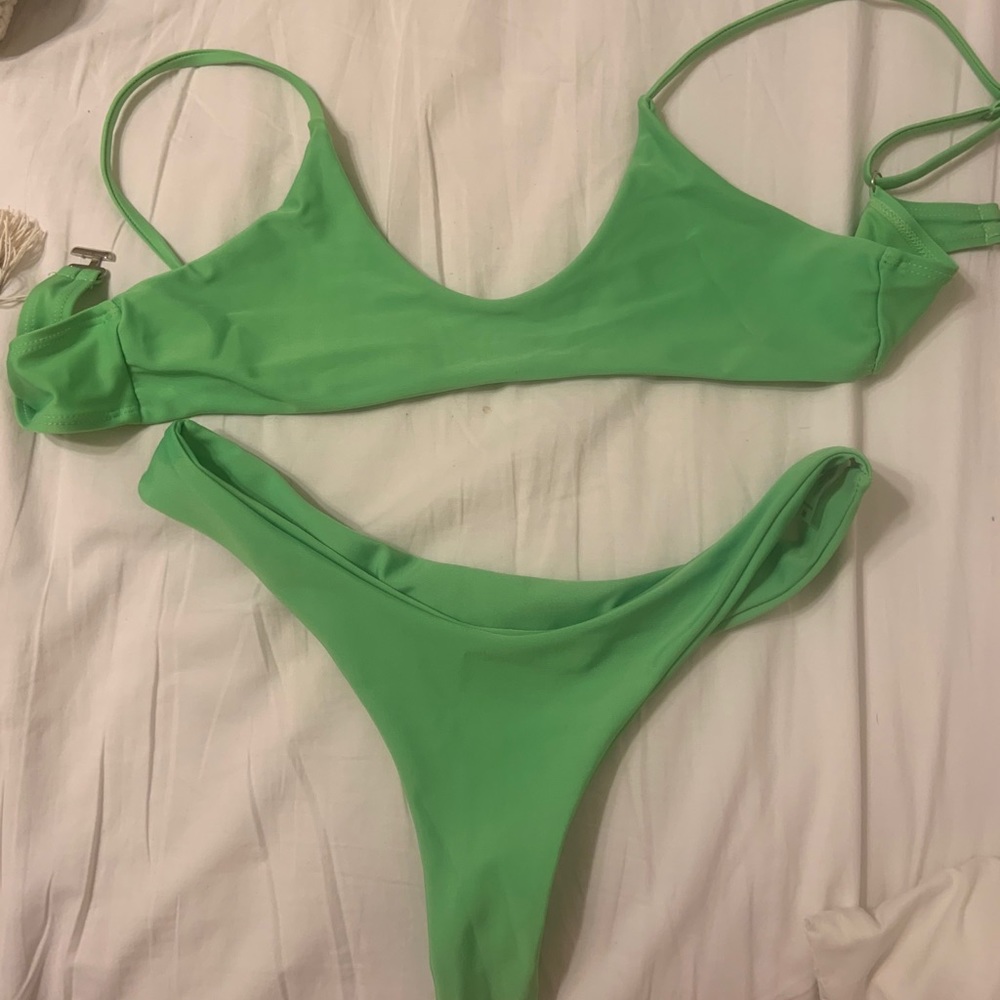 neon green bikini